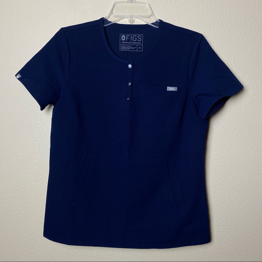 FIGS Arura Top XS- Navy